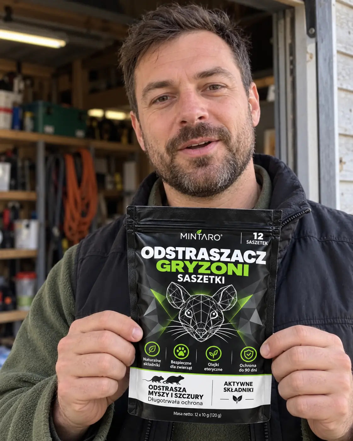 Mintaro - Naturalne saszetki na odstraszanie myszy